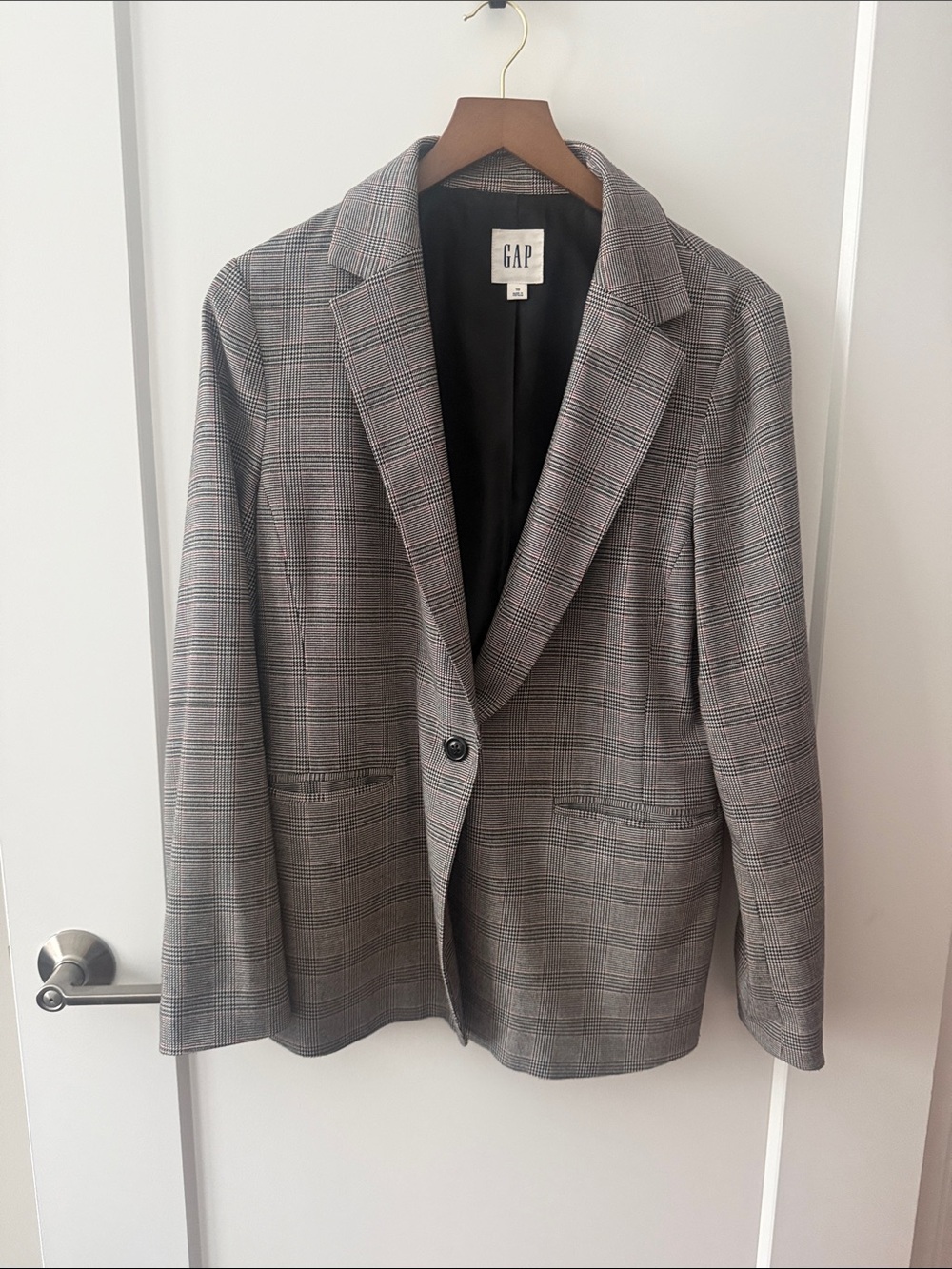 GAP Gray Glen Plaid Women's Blazer